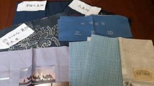 大島紬、ちりめん・・・着物や帯の組織、素材を実際のサンプルも見ながら学びます